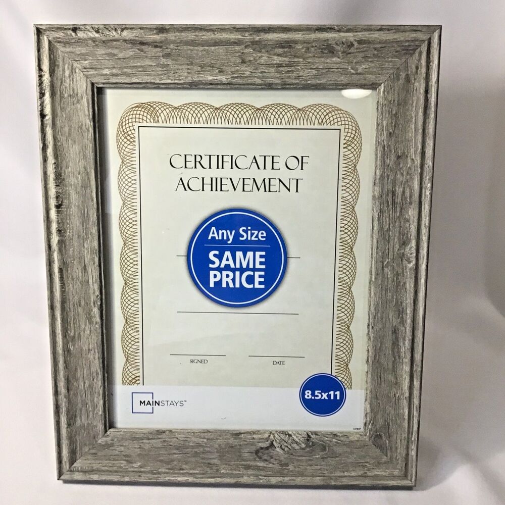 Mainstays 8.5x11 Rustic Gray Decorative Tabletop Picture Frame